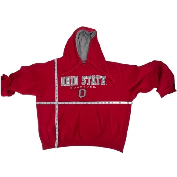 Stadium Red The Ohio State Buckeyes Embroidered Hoodie Sweatshirt Size XXL Men’s - Picture 4 of 5